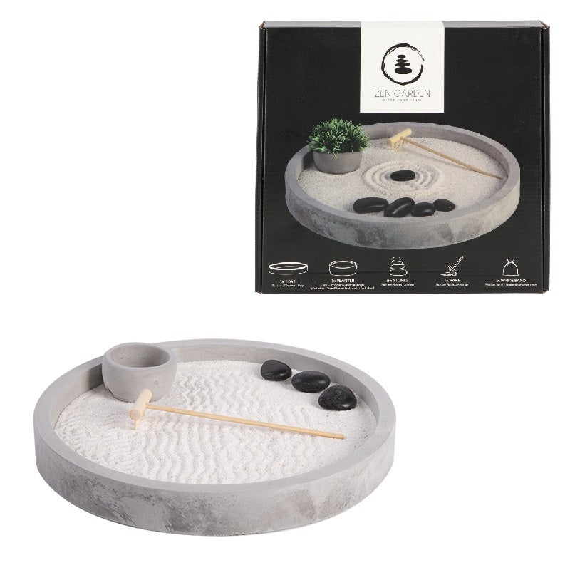 Round Mini Zen Garden