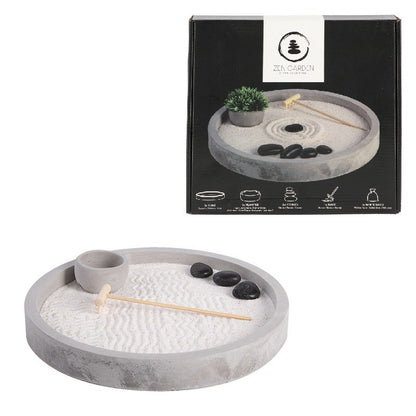 Round Mini Zen Garden