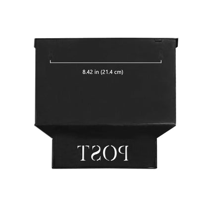 Stanley Iron Mailbox, Black, W/Cut, Last Chance