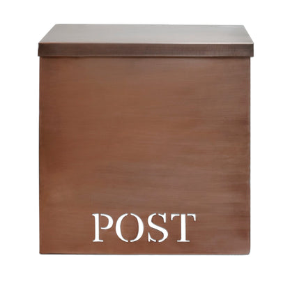 Stanley Iron Mailbox, Antique Copper, W/Cut, Last Chance