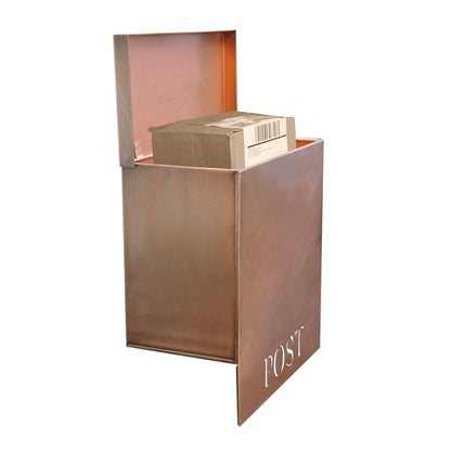 Stanley Iron Mailbox, Antique Copper, W/Cut, Last Chance