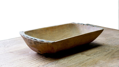 Large Wooden Dutch Dough Bowl