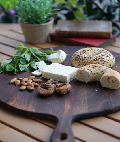 Wooden Circular Chop Board, Food Safe