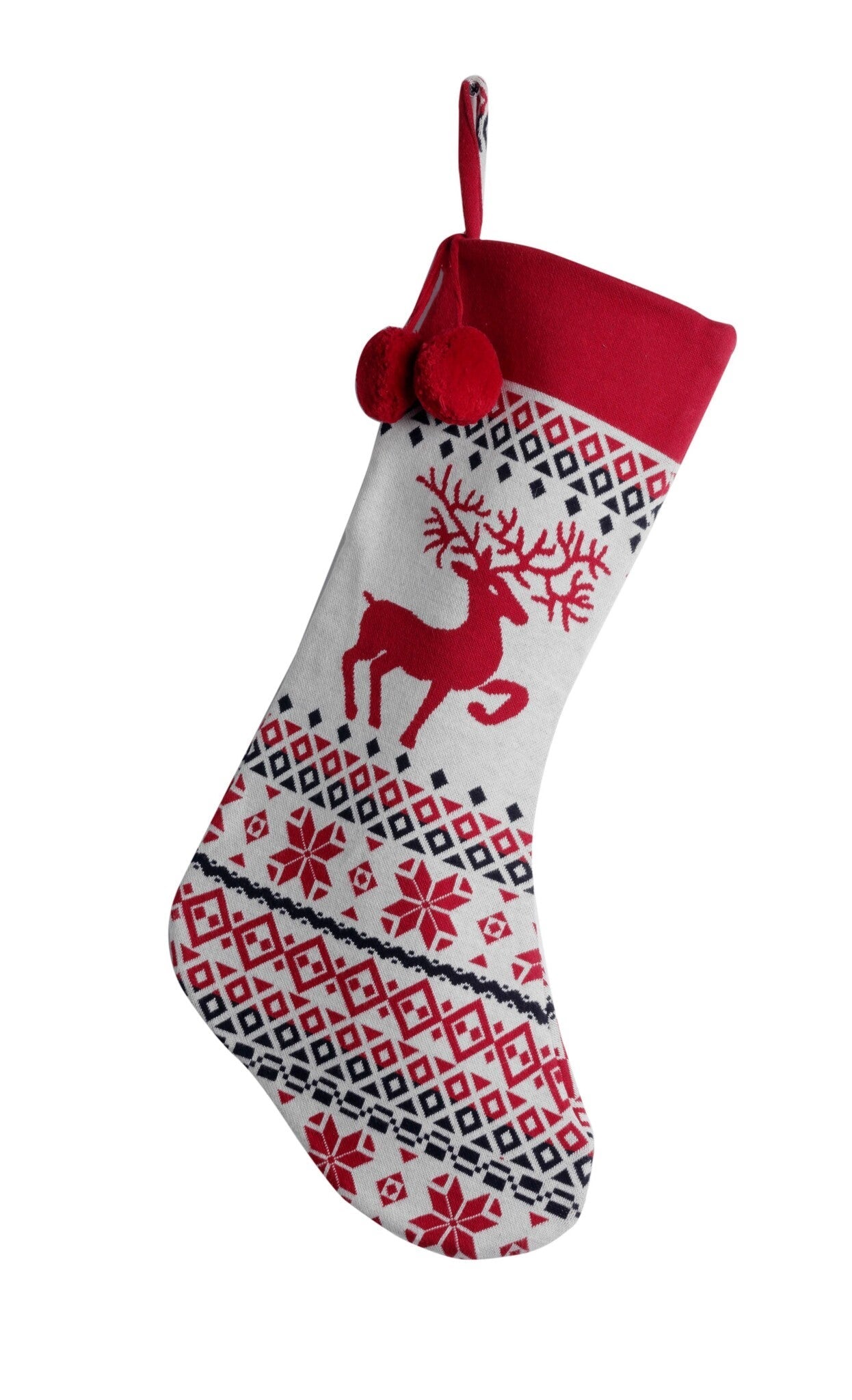 Cotton Knitted Christmas Stocking