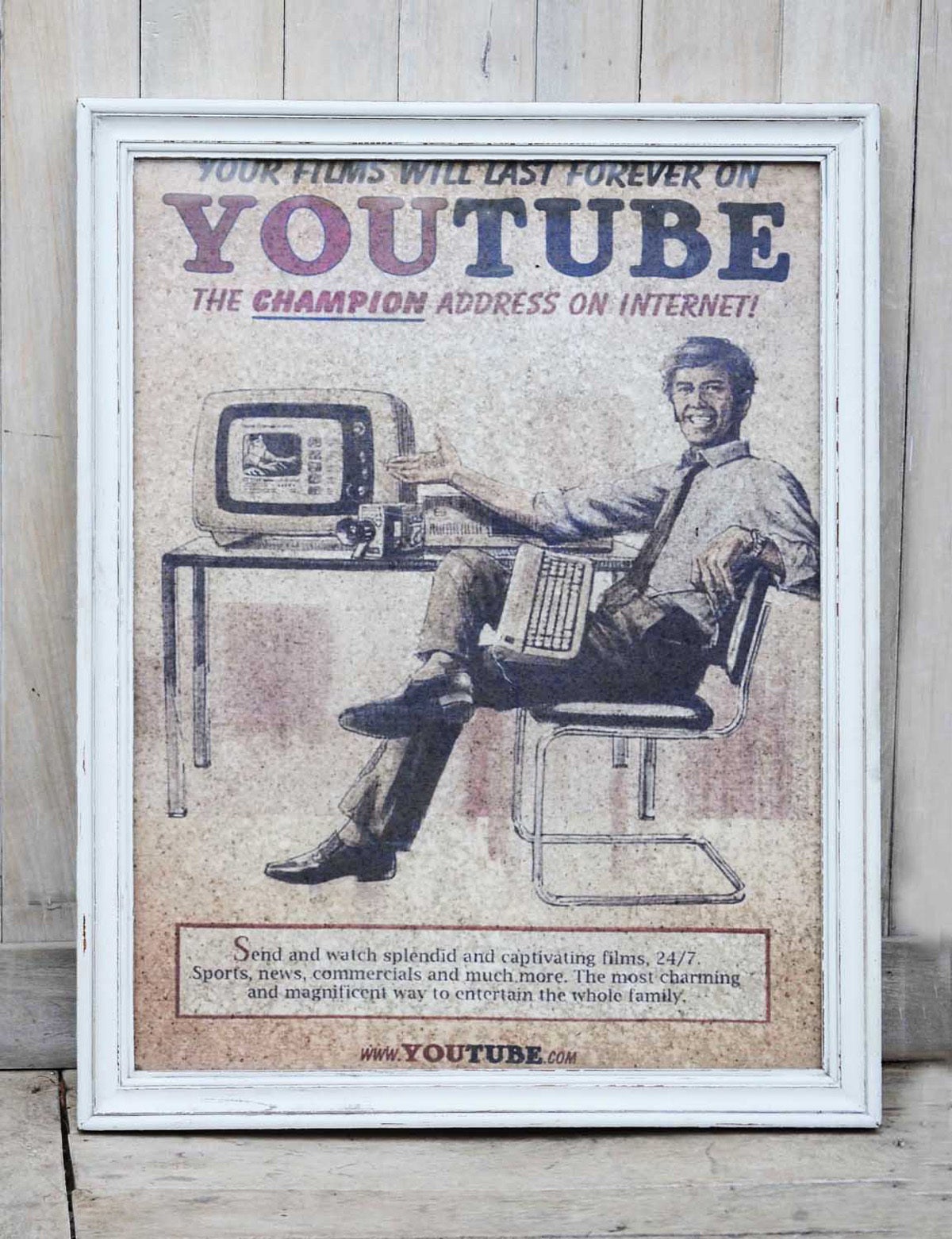 Youtube Vintage Poster Frame