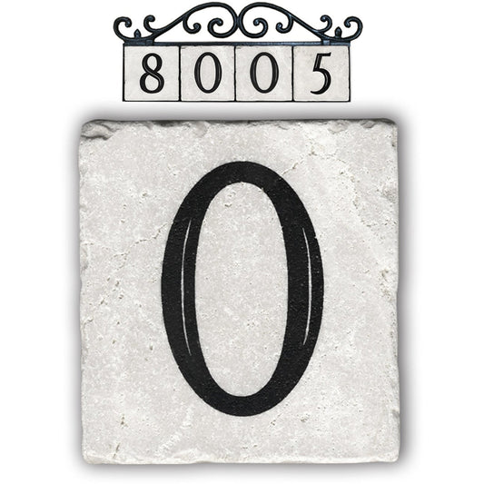0,classic marble number tile