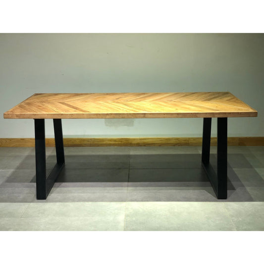 Dining Table, Recycled Old Elm, Natural, 35% Off