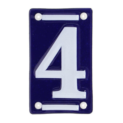 Enamel House Number 4