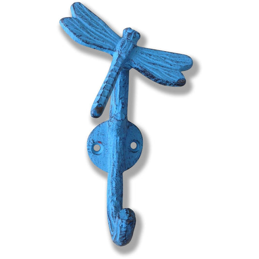 Dragonfly hook, Cast Iron, Blue