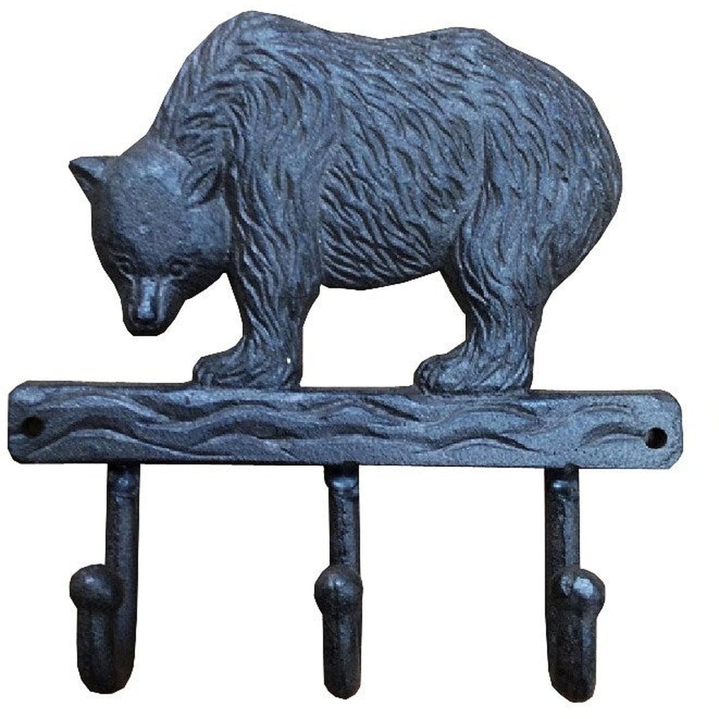 Bear 3 Hooks Rack Cast Iron