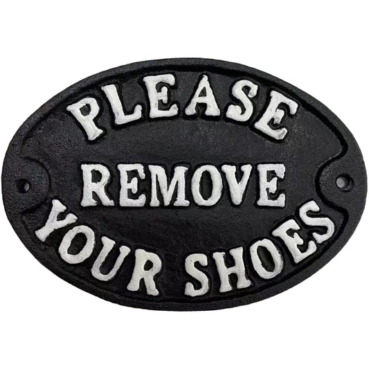 ~Please Remove Your Shoes~, Cast Iron, Anti. Black