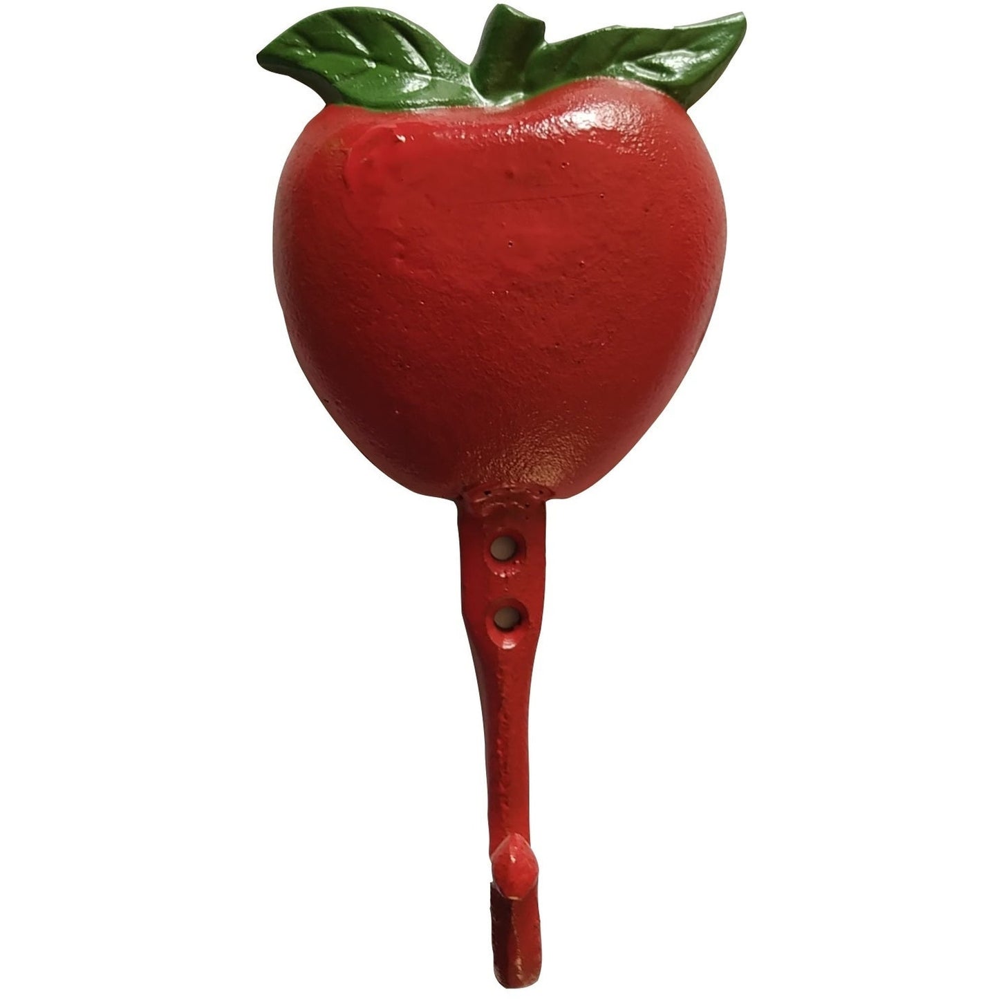 Apple Hook, Cast Iron, Red