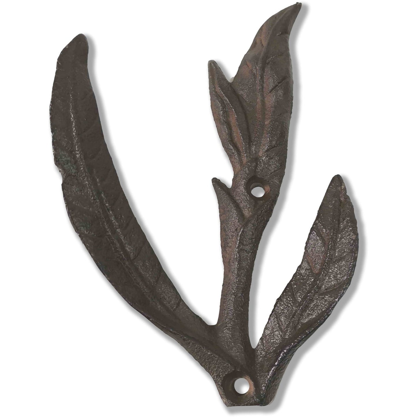 Twig Plaque, Cast Iron, Brown