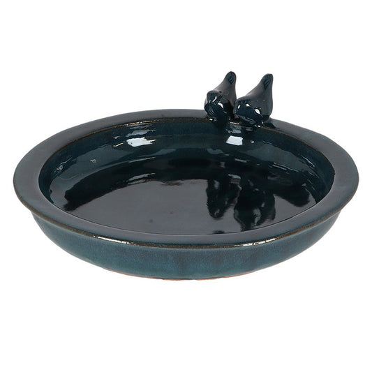 Petrol Round Bird Bath L