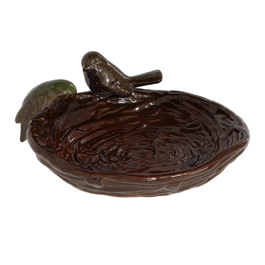 Ceramic Nest Shaped Bird Bath