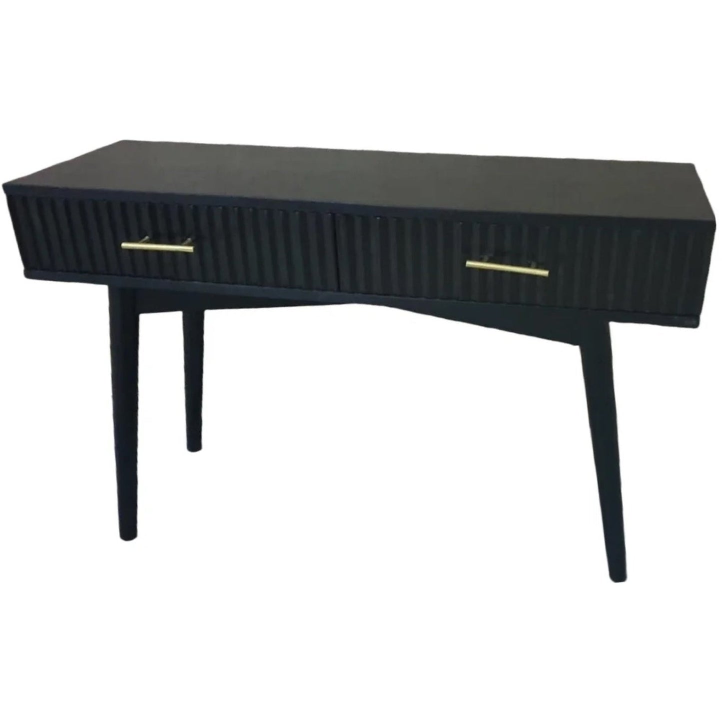 Flute Console Table Black