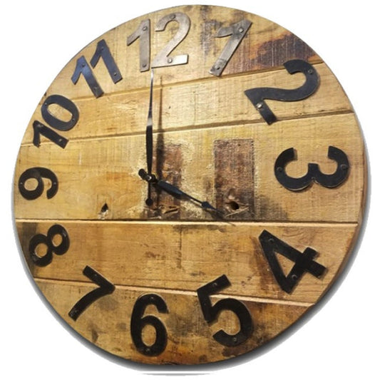 Large Old Wood Clock
