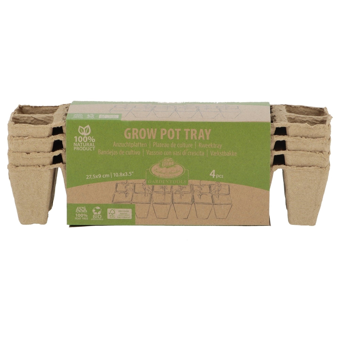 Grow Pot Tray Set of 4 L