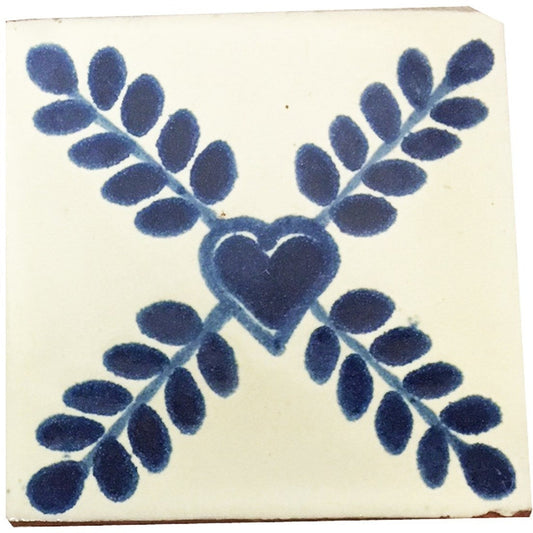 Coaster/Tiles Blue Heart Set/4