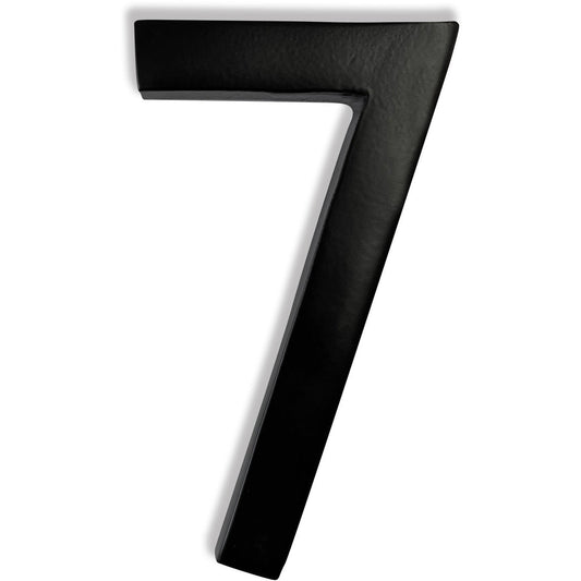 Magnetic Aluminum House Number #7, 4 in, Black, Last Chance