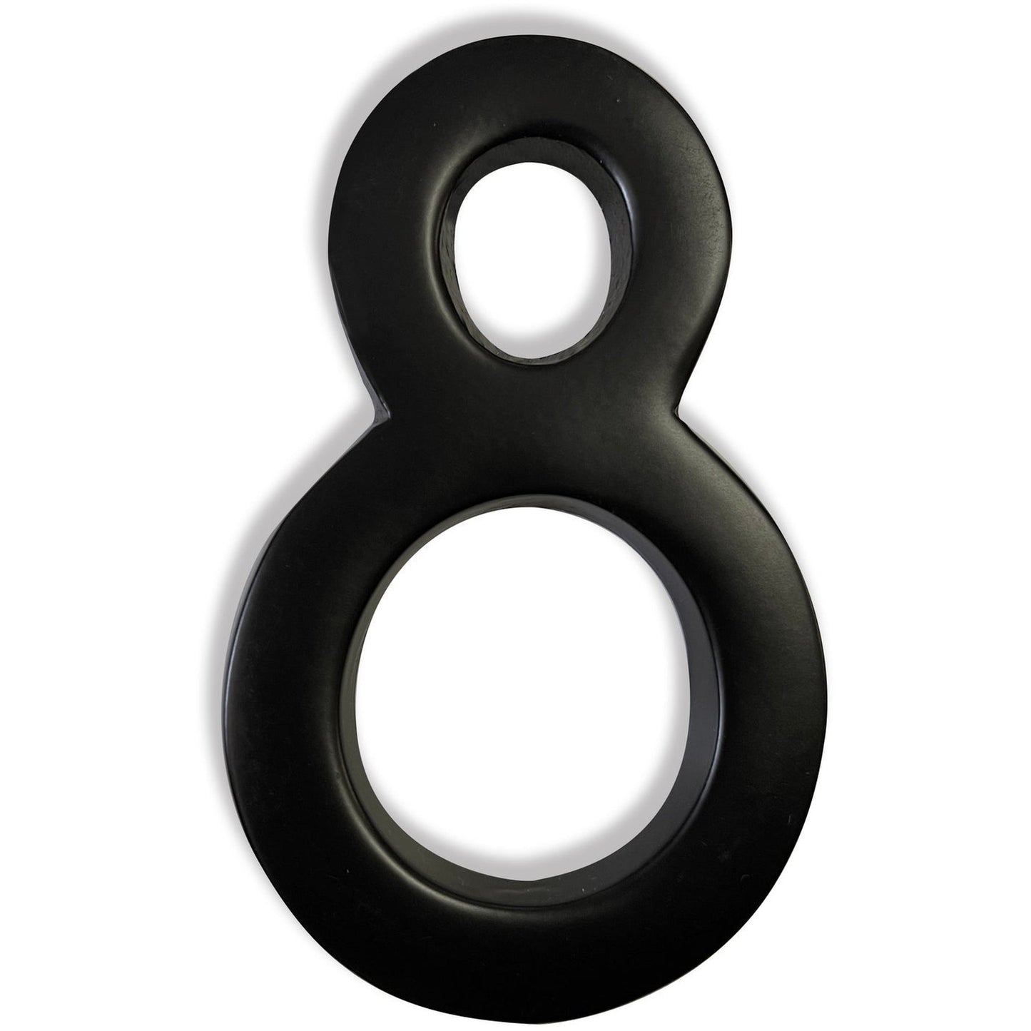 Magnetic Aluminum House Number #8, 4 in, Black, Last Chance