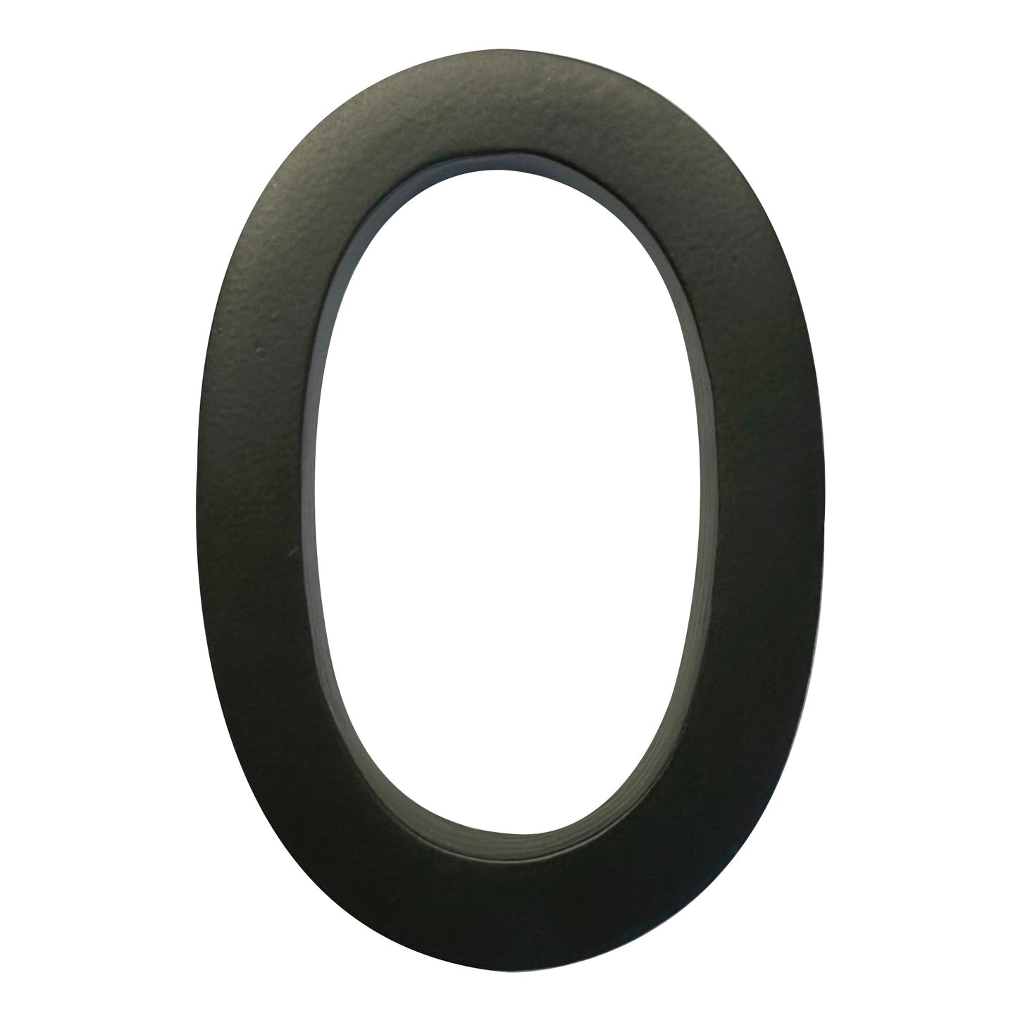 Self Adhesive Aluminum Number 0, 4 inch, Black