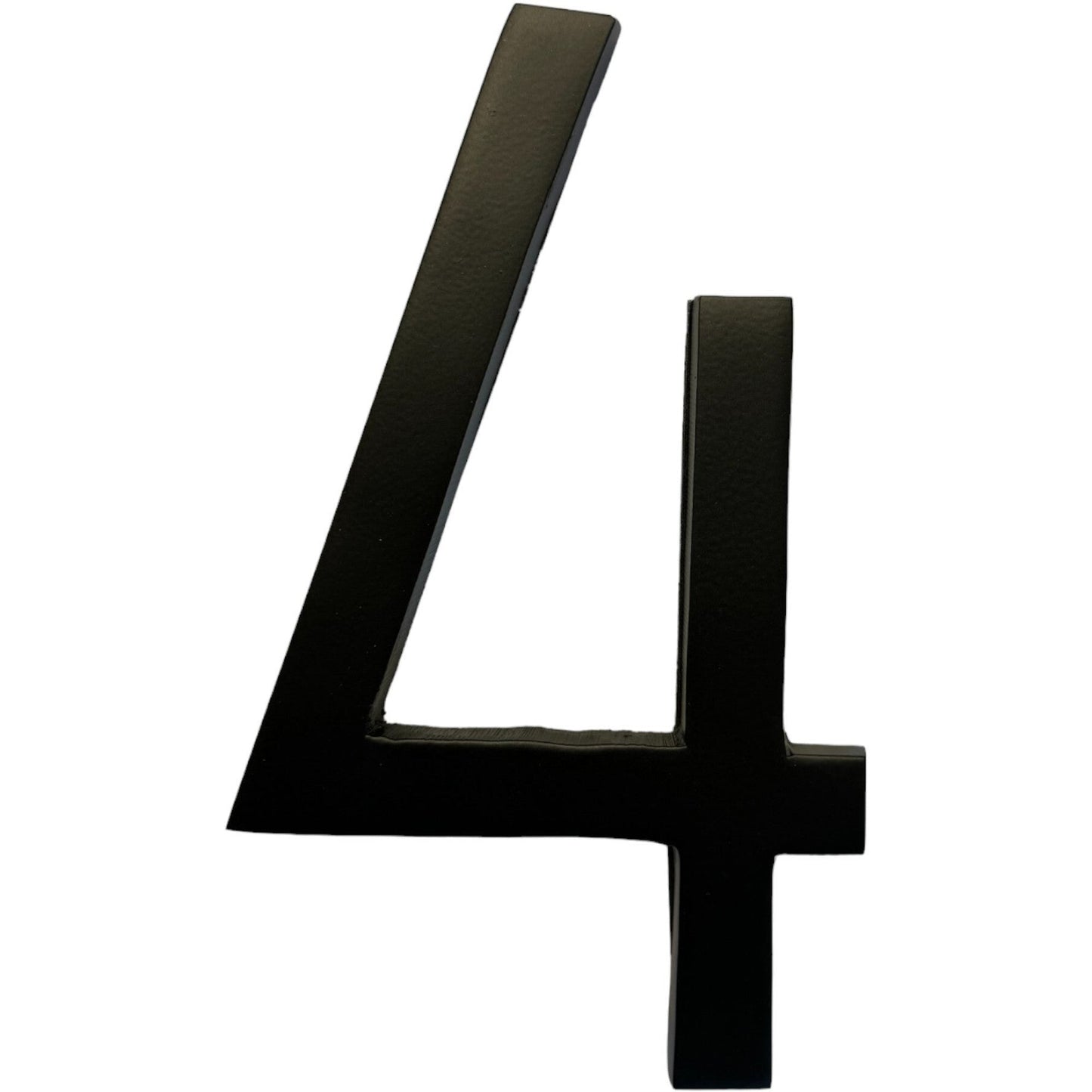 Self Adhesive Aluminum Number 4, 8 inch, Black