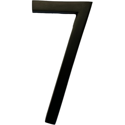 Self Adhesive Aluminum Number 7, 8 inch, Black