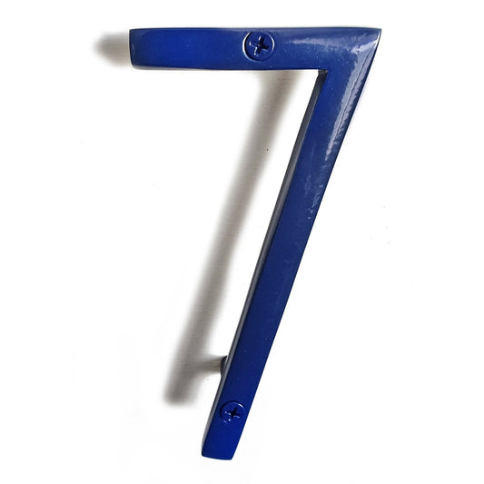 Blue Shadow House Number 7, 6 inch, Last Chance