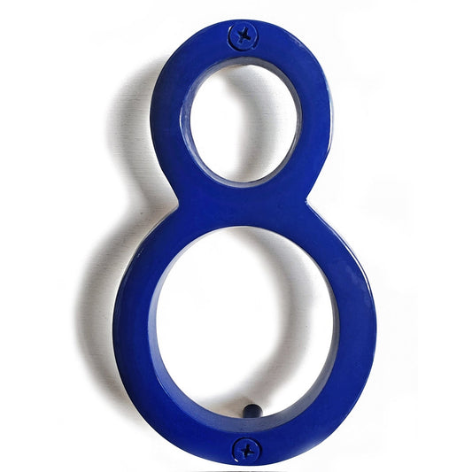 Blue Shadow House Number 8, 6 inch, Last Chance