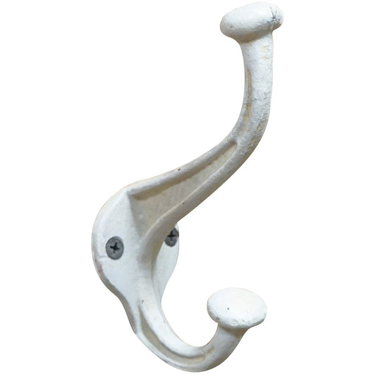 Large Ancha Double Hook White