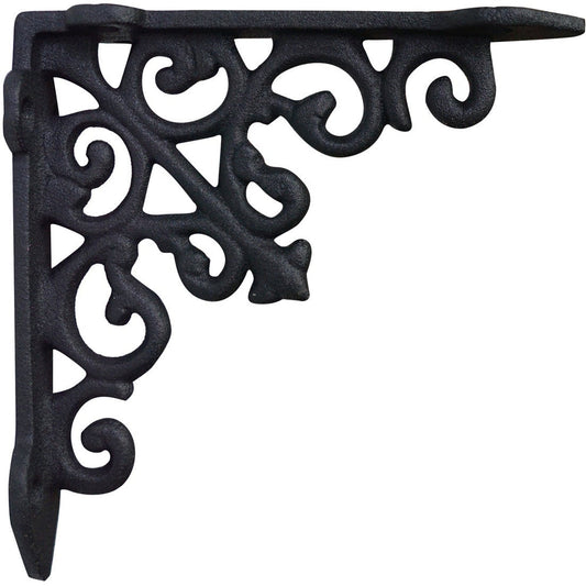 Victorian Shelf Bracket, Small, Black