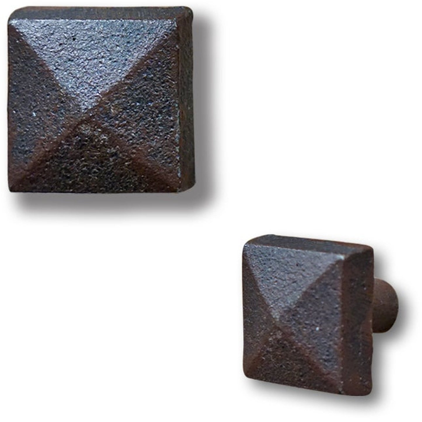 Square cast iron knob small