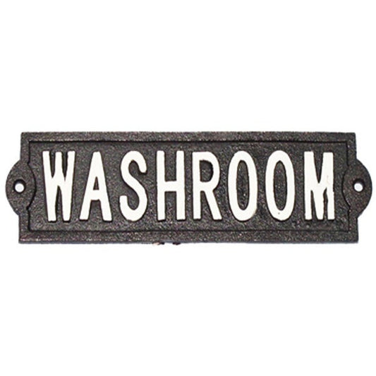 ~washroom~ sign, wt scrpt