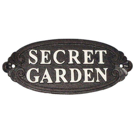 ~Secret Garden~ cast iron sign