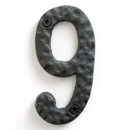 Cast iron number 9, 4 inches