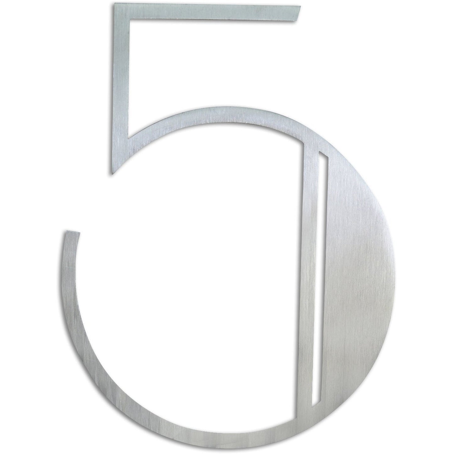 Stainless Steel Deco Number-5