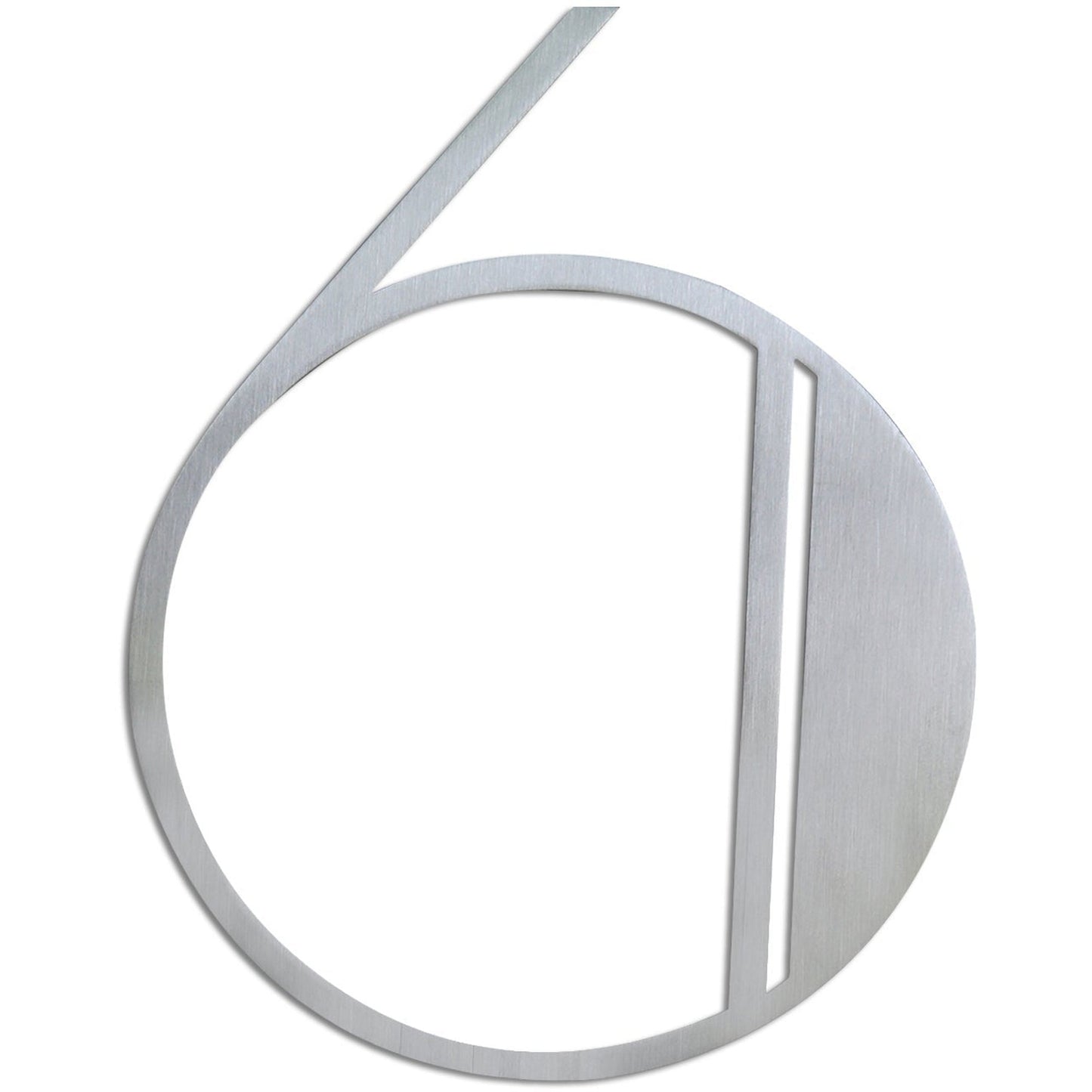 Stainless Steel Deco Number-6