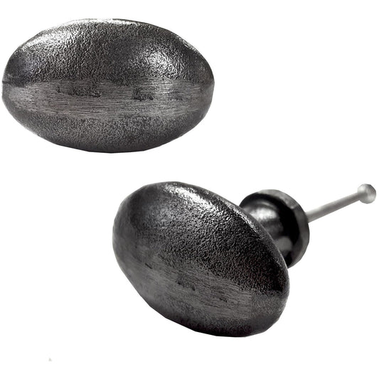 Solid Oval Design Knob,Antique Metal