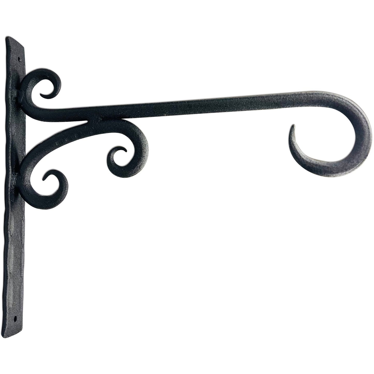 Hand Forged Hanger Brackets, 8 inch,  Antique Black