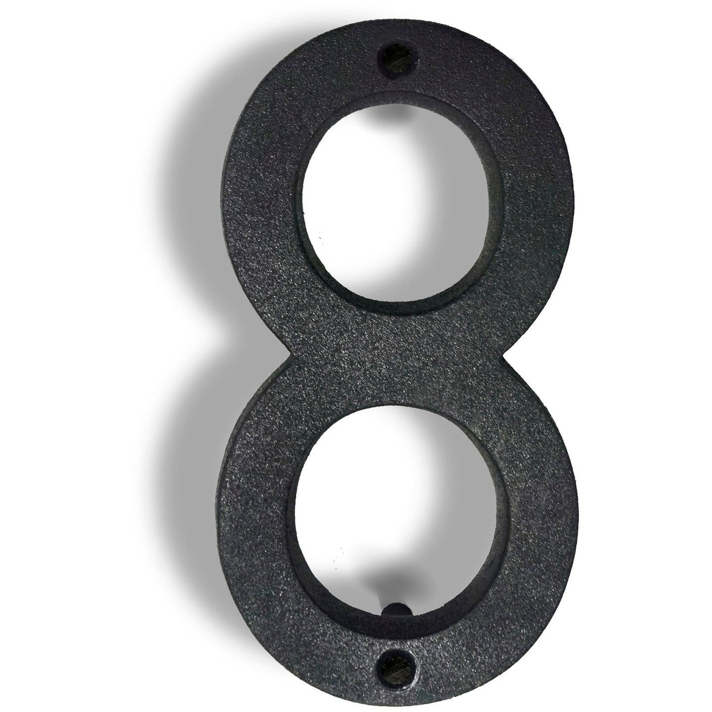 Colonial Wrought Iron Floating Number, 6.5 in, BLK, # 8