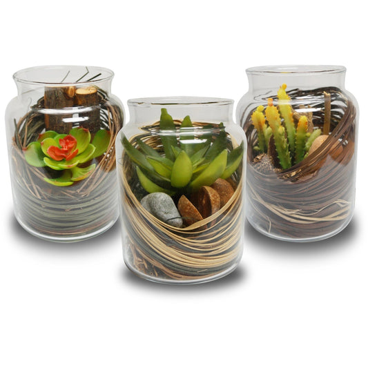 Faux Plants In Glass, 30% Off, (YVR Showroom)