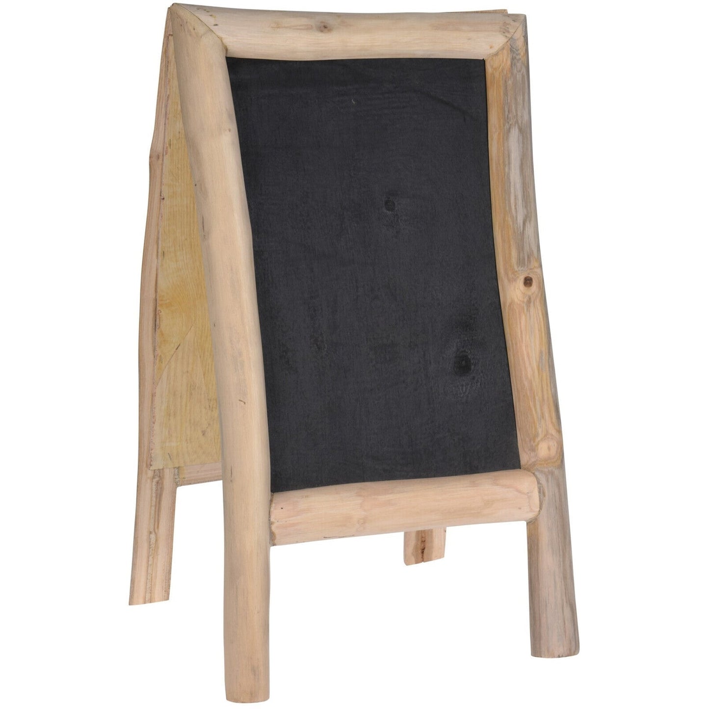 Blackboard Standing Teak Double Sided