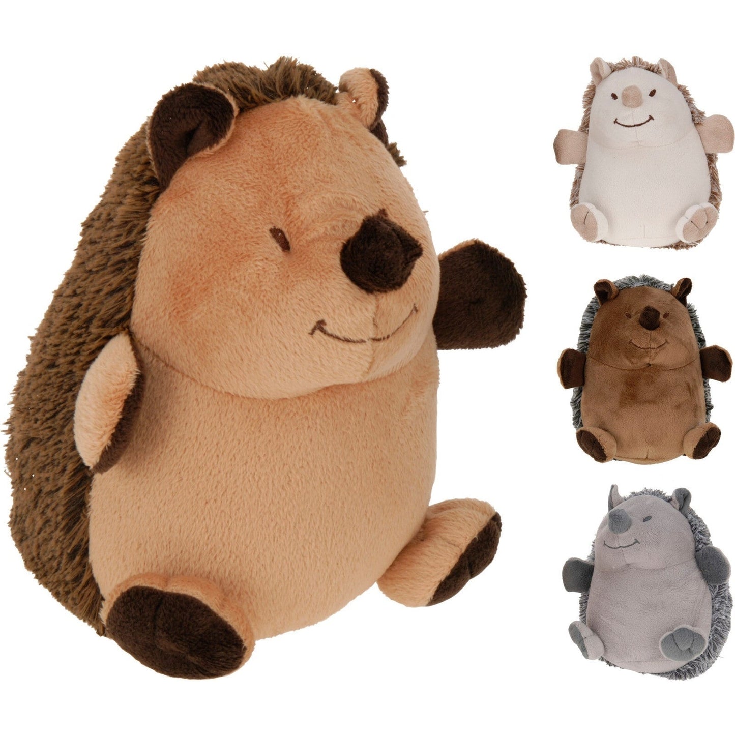 Door Stopper Plush, Polyester Hedgehog. 4 Ass. Colours