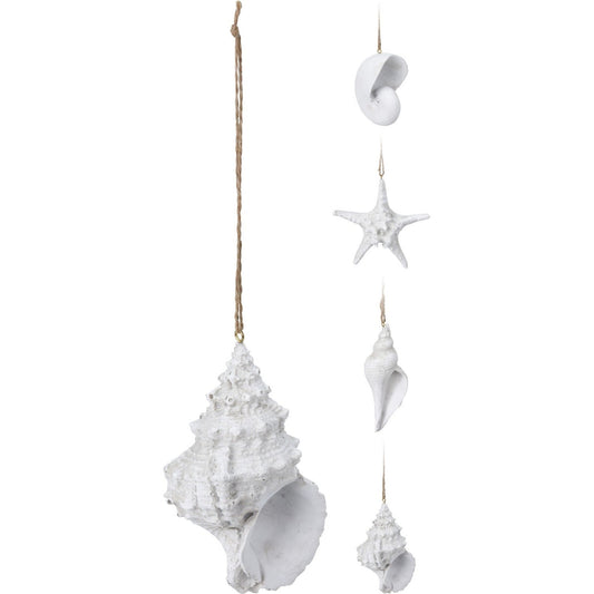 Shell And Starfish On Hanger, Polystone, 30% Off, (YVR)