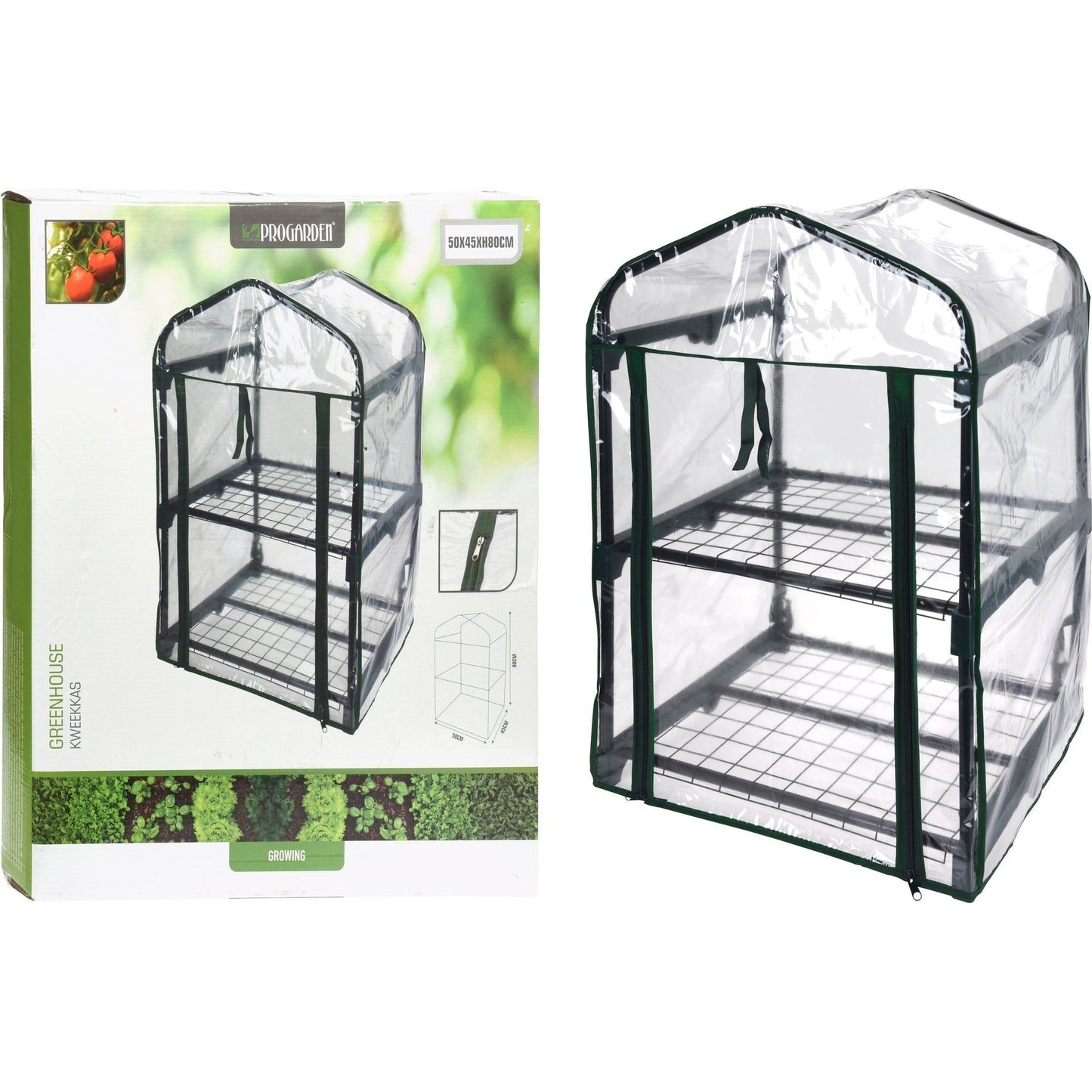 Greenhouse 2 Tier, Size 50X45Xh80Cm