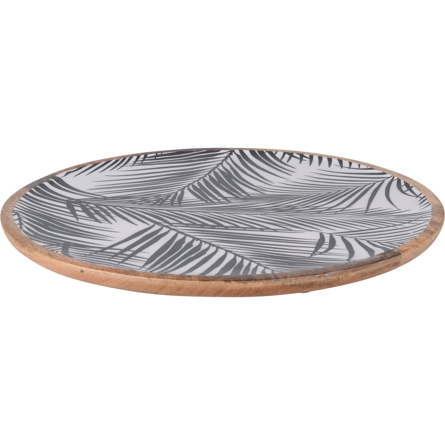 Plate Round, Mango Wood , Dia 38Xh2Cm,