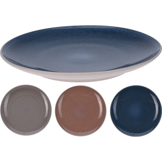 Plate 20.5cm 3 Assorted Colour Patio