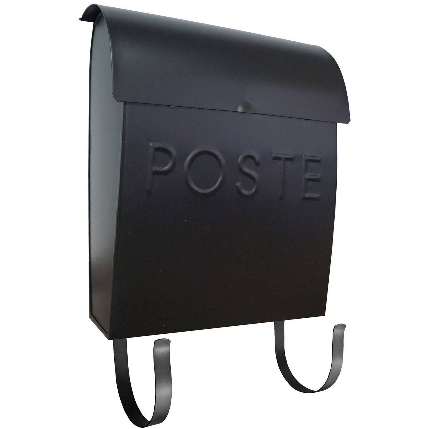 Euro Mailbox Black With POSTE