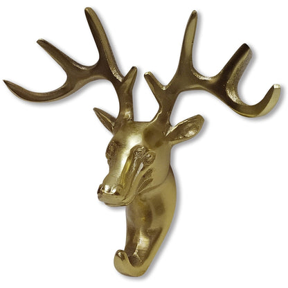 SAFARI WALL HOOK, RENDEER, GOLD FINISH